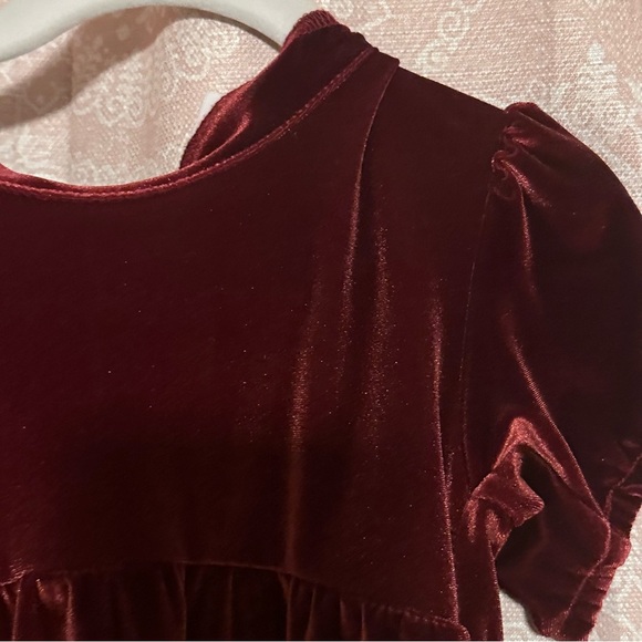 Zara Toddler Red Velvet Holiday Dress 18-24 - Picture 2 of 4